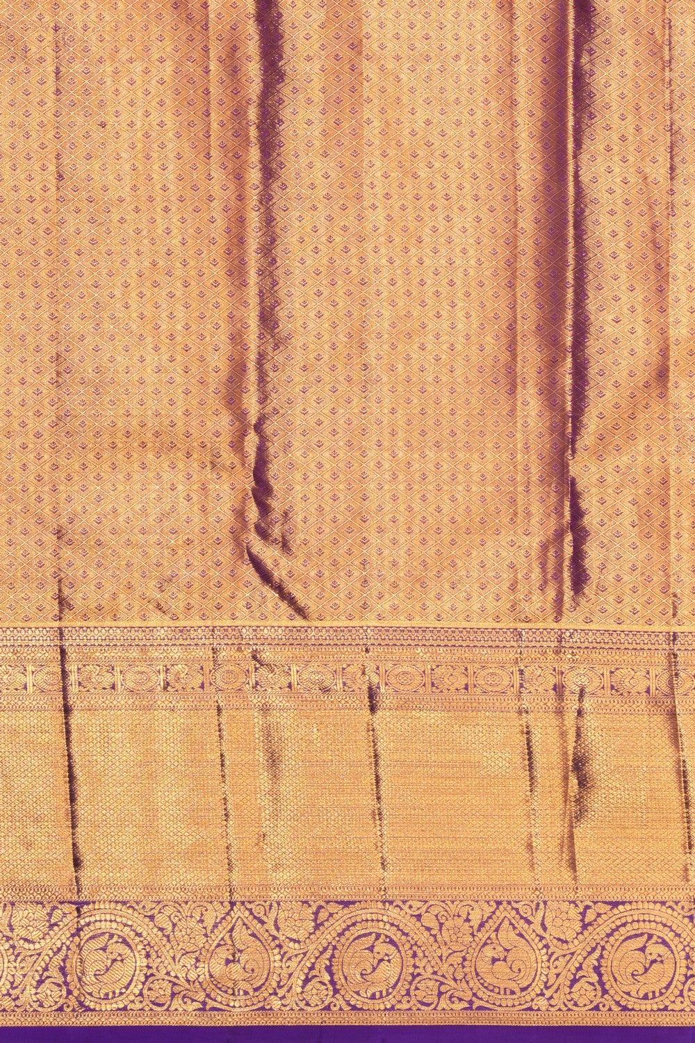 Kanchipattu Geometric Pattern Saree