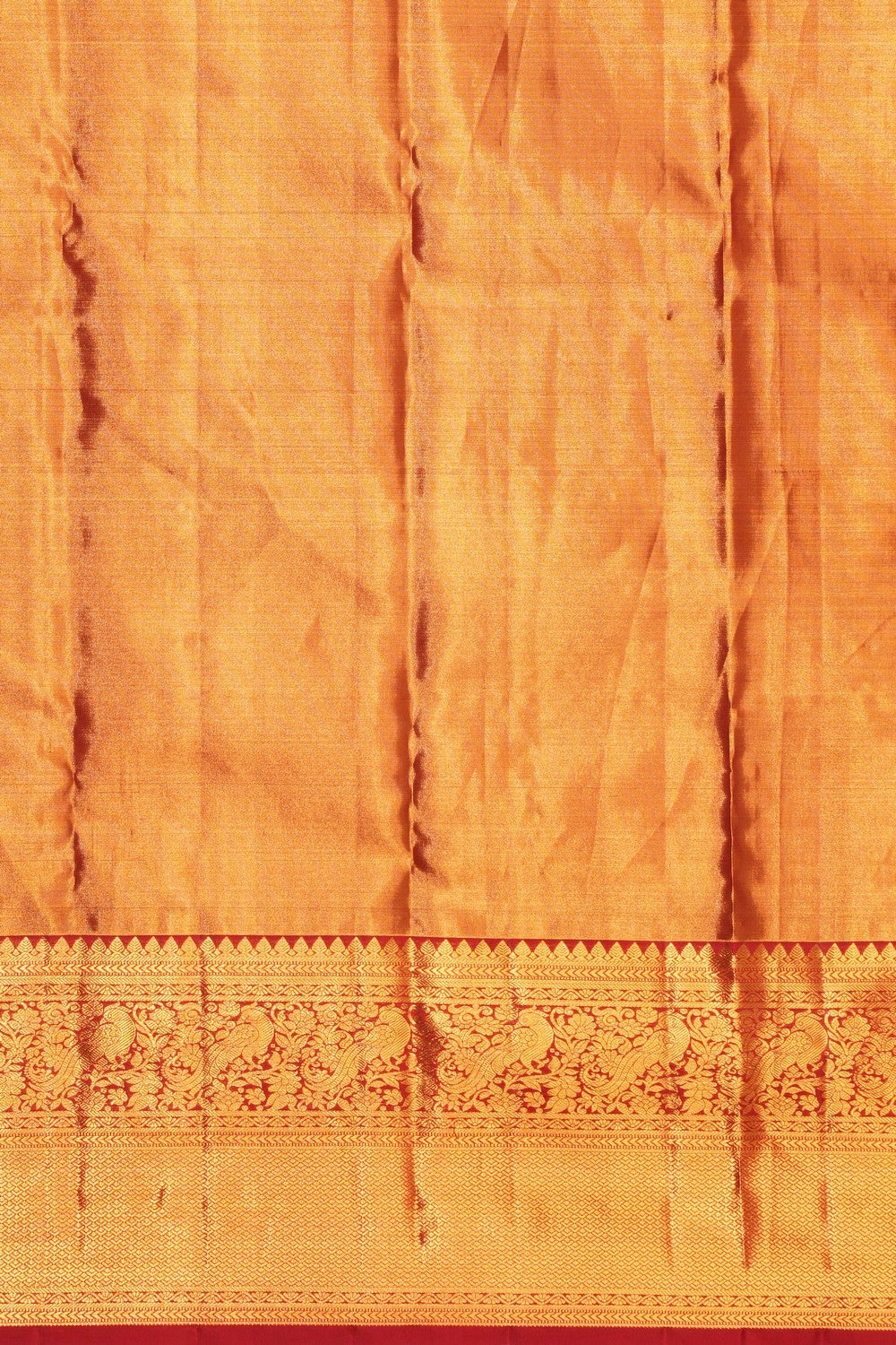 Kanchipattu Tissue Brocade Gold Saree