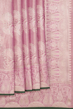 Image of Kanchipattu Brocade Onion-Pink Saree