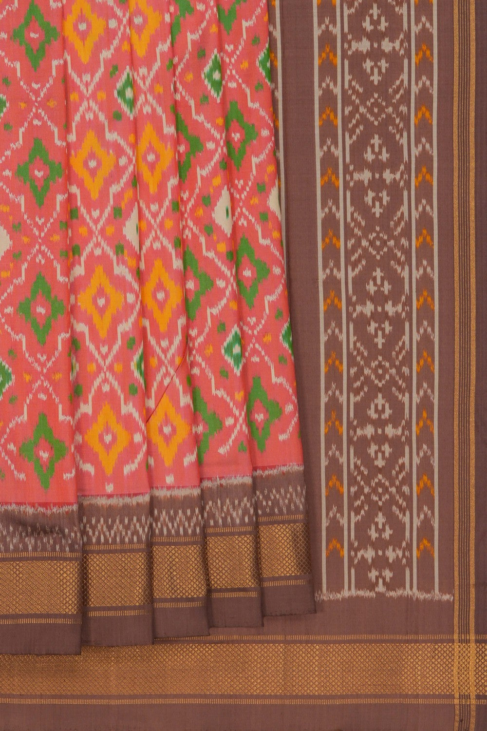 Image of Pochampally Ikat Silk Saree