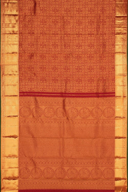 Image of Kanchipattu Brocade Red Saree