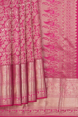 Image of Kanchipattu Brocade Pink Saree