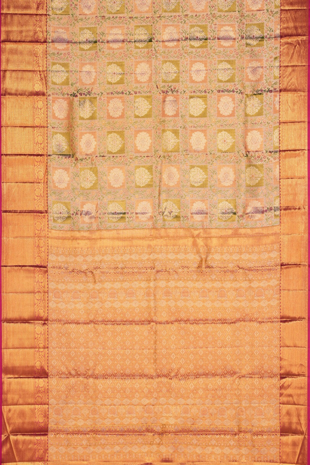 Kanchipattu Brocade Gold Saree