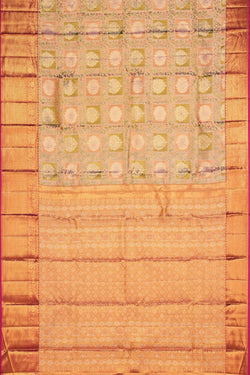 Image of Kanchipattu Brocade Gold Saree