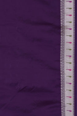 Image of Banarasi Silk Violet Saree