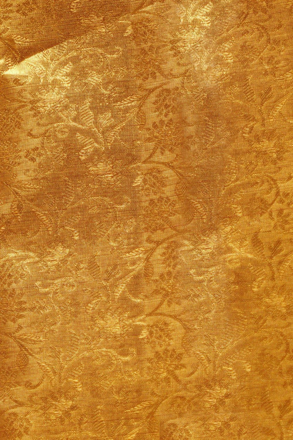 Kanchipuram Silk Brocade Gold Saree