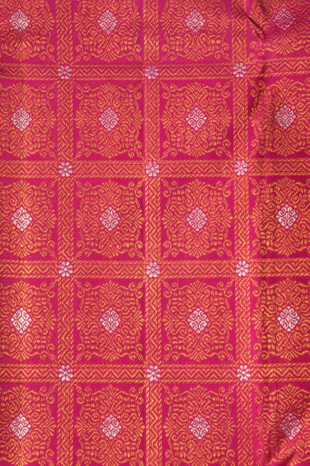 Image of Kanchipuram Brocade Pink Saree