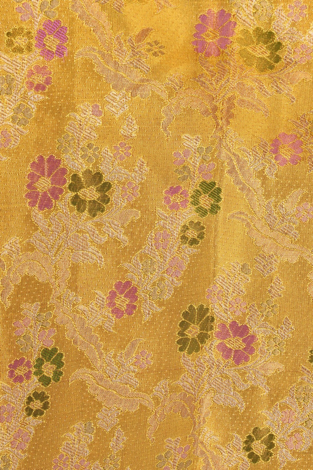 Image of Kanchipattu Tissue Brocade Gold Saree