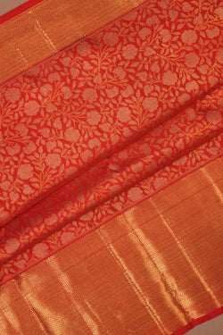 Image of Kanchipattu Brocade Red Saree