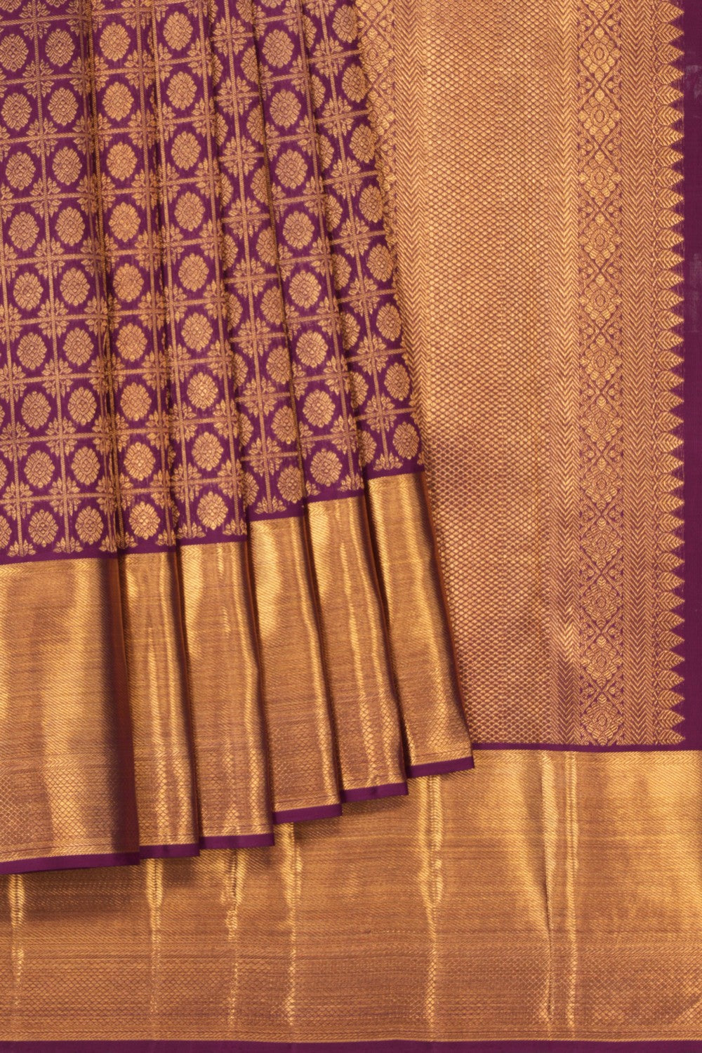 Kanchipattu Brocade Violet Saree