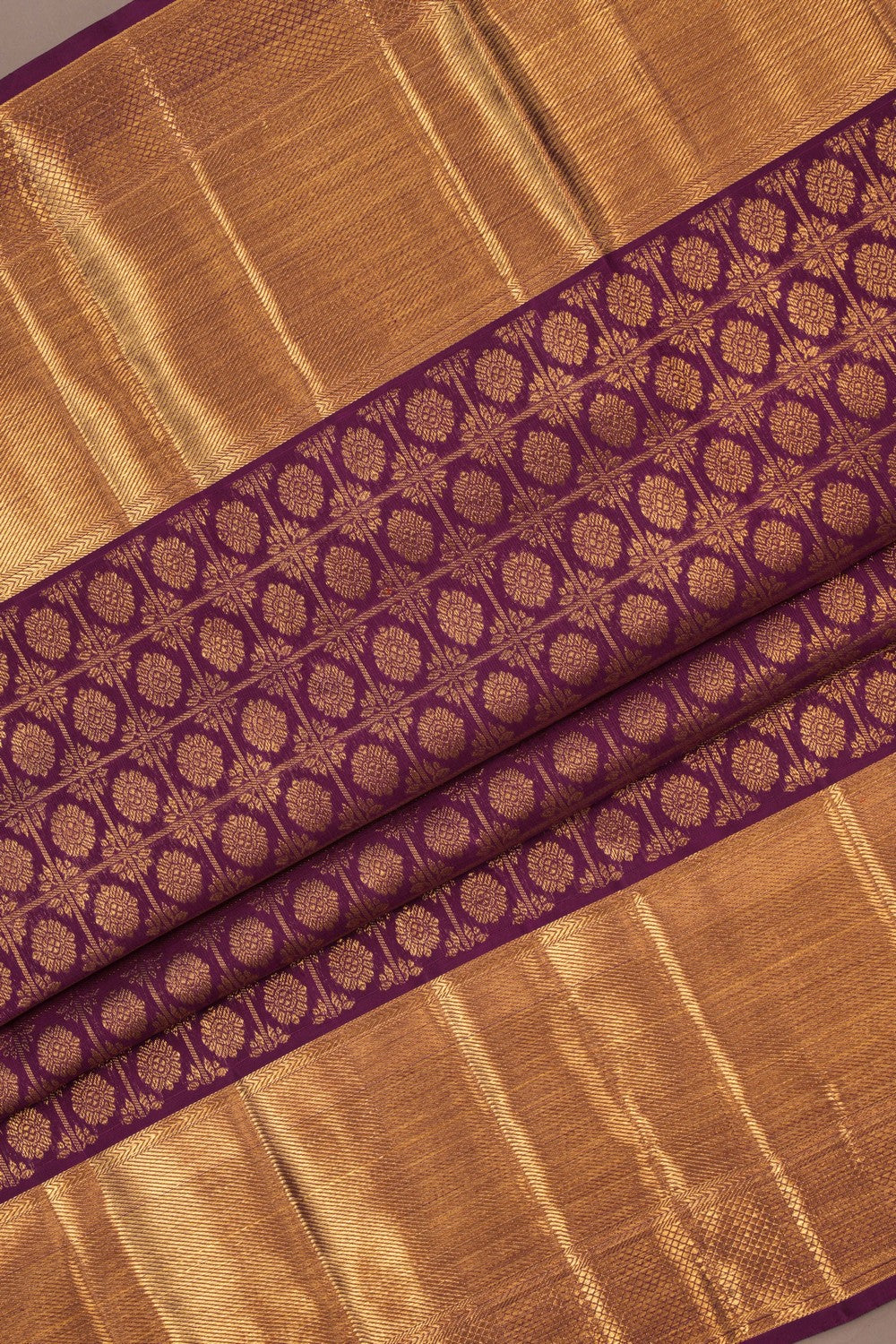 Kanchipattu Brocade Violet Saree