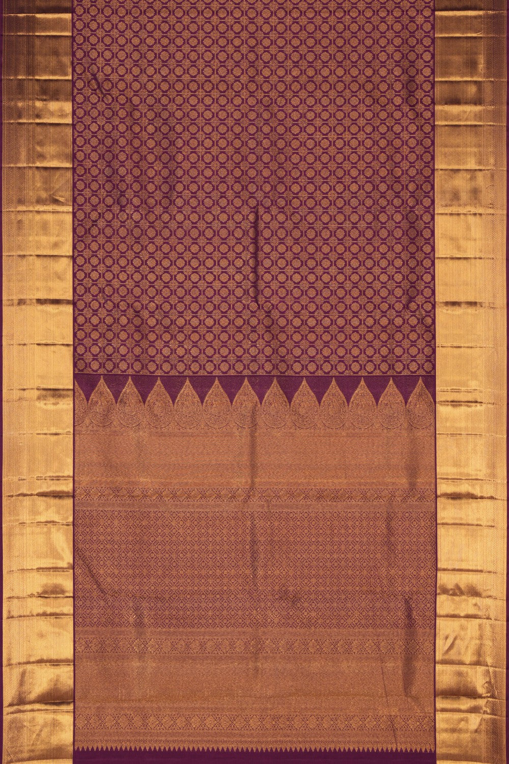 Kanchipattu Brocade Violet Saree