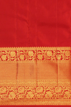 Image of Kanchipattu Brocade Moss Green Saree