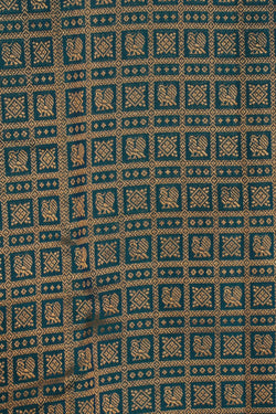 Image of Kanchipattu Brocade Teal Blue Saree