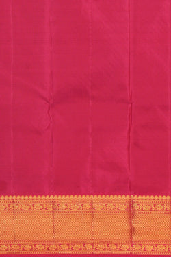 Image of Kanchipattu Brocade Teal Blue Saree