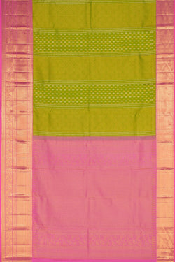 Image of Kanchipattu Brocade Green Saree