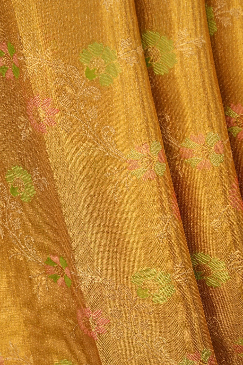 Kanchipattu Brocade Gold Saree