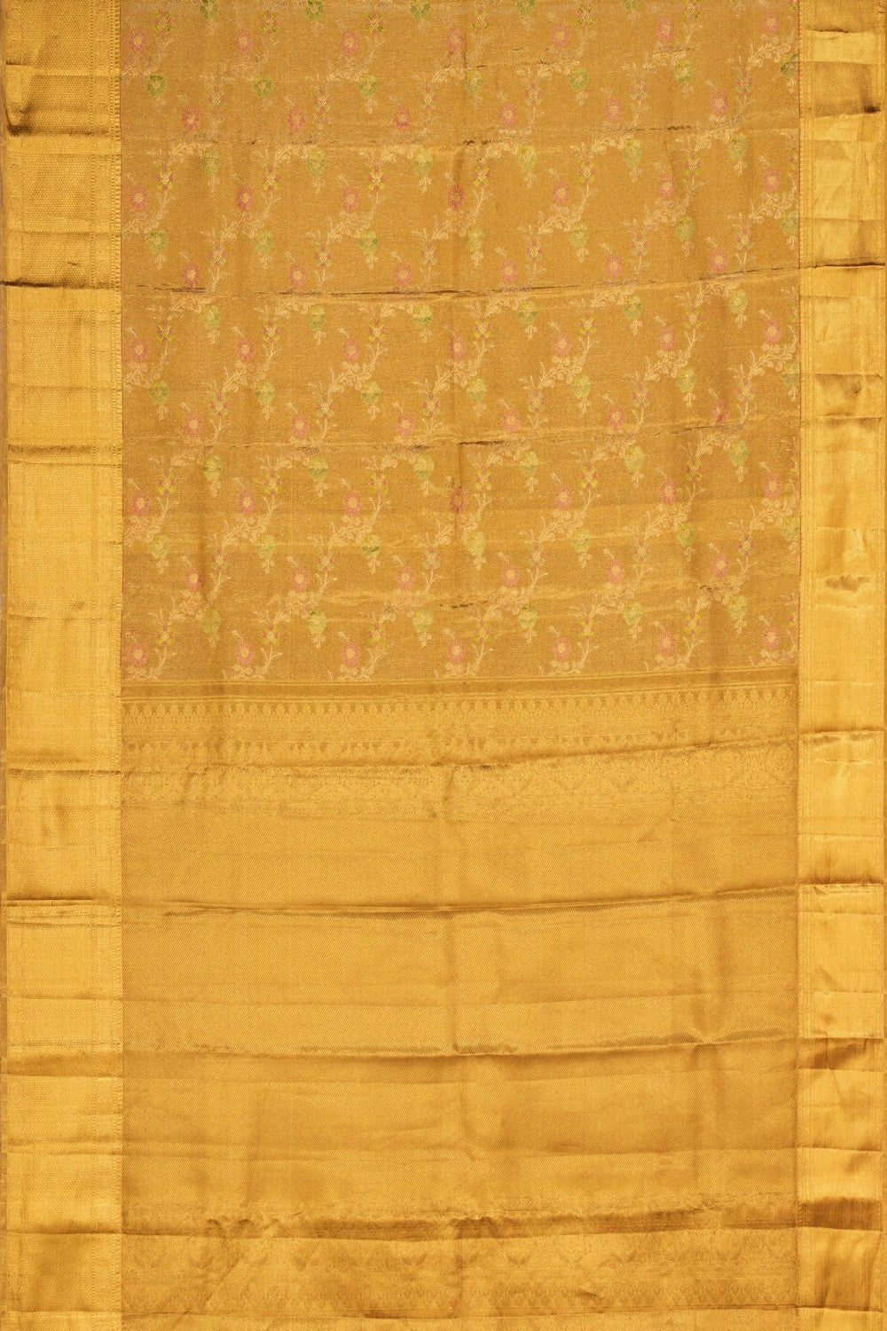 Kanchipattu Brocade Gold Saree