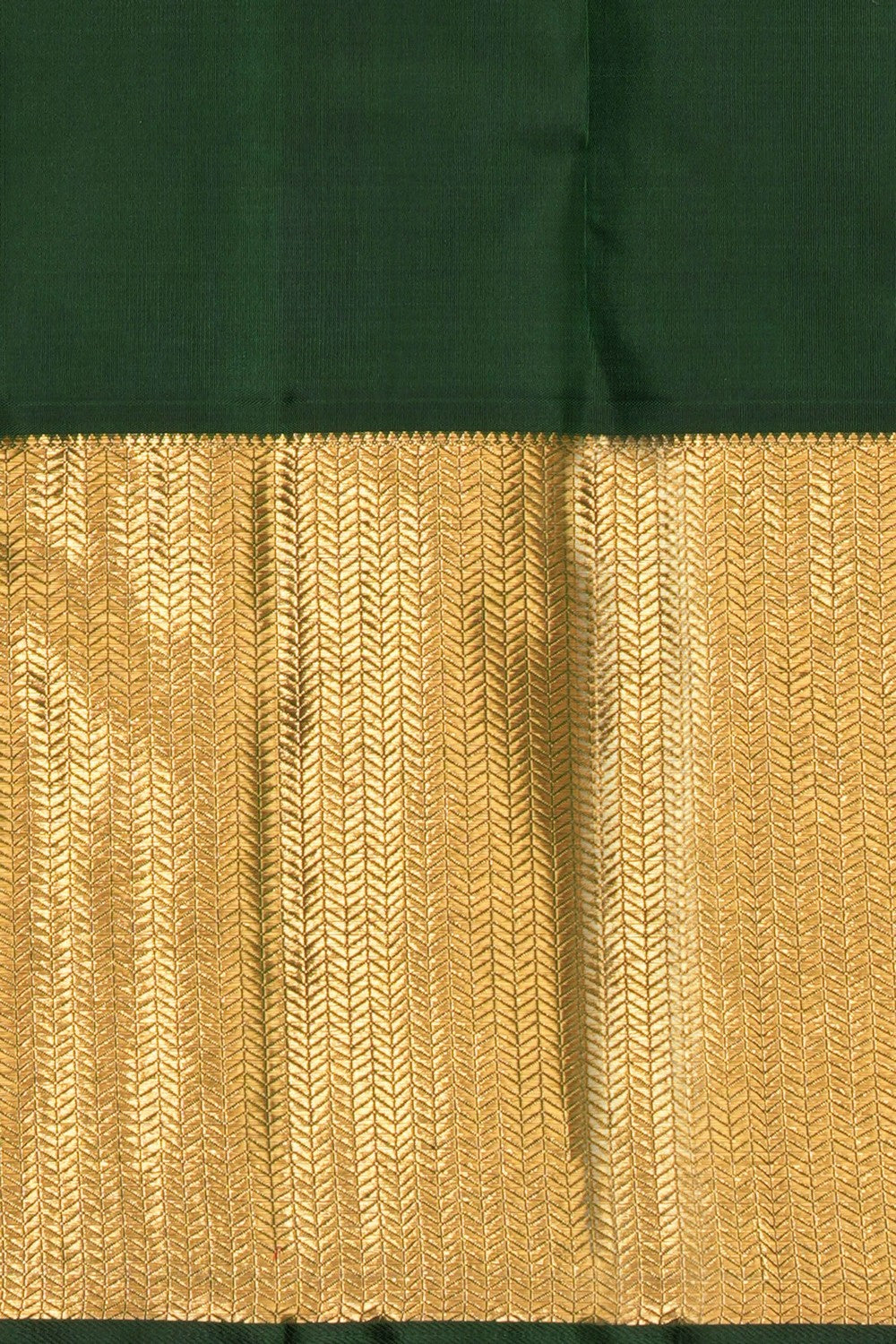 Kanchipuram Silk Brocade Green Saree