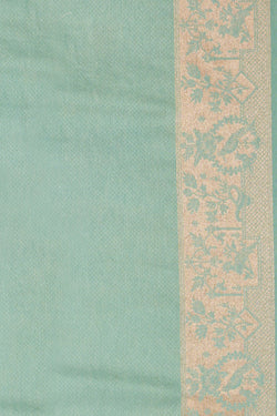 Image of The Allure Dupion-Silk Sea Green Saree