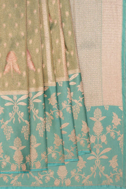 Image of Gorgeous Silk Green Saree