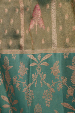 Image of Gorgeous Silk Green Saree