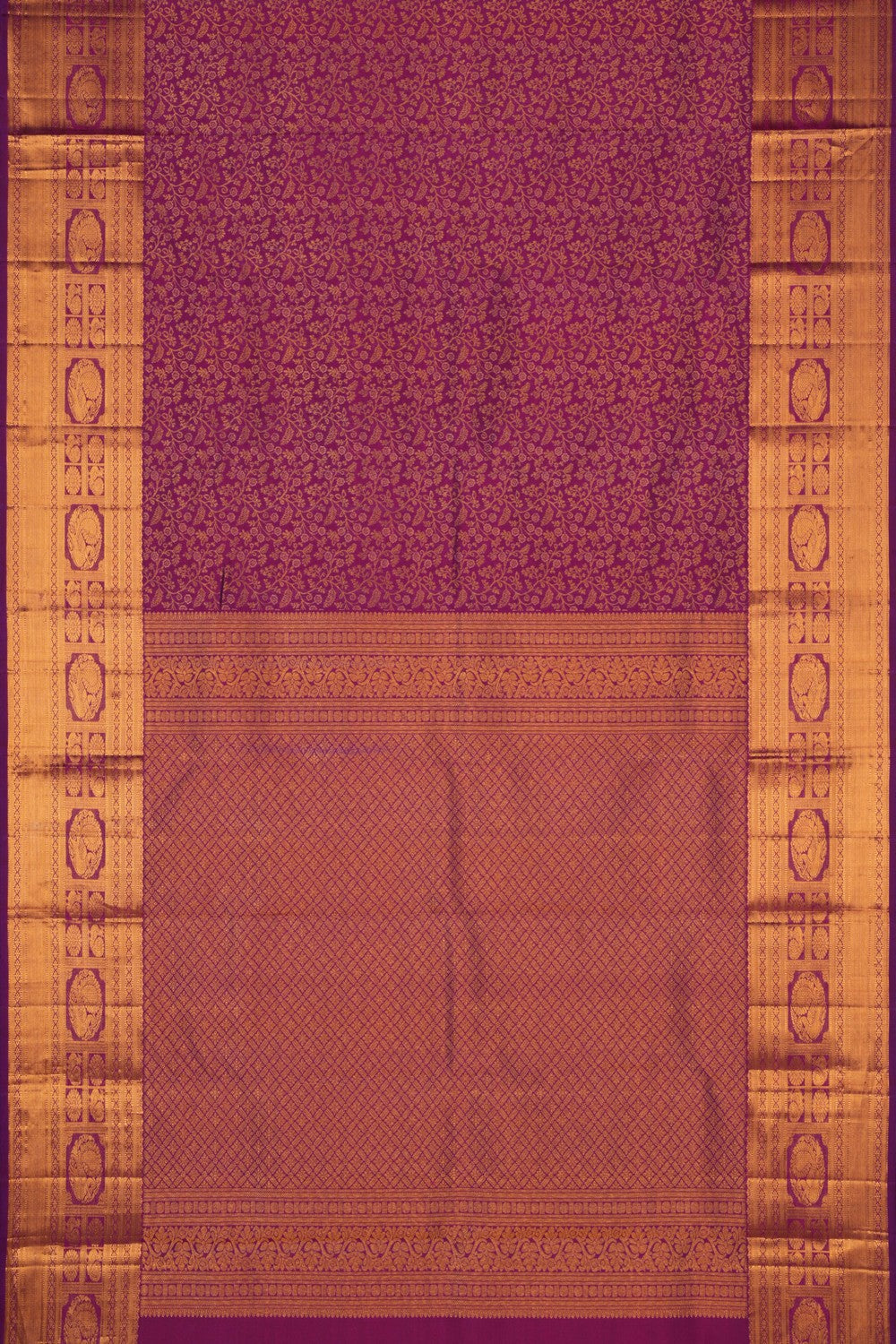 Kanchipattu Brocade Violet Saree