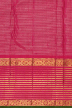 Image of Kanchipuram Silk Brocade Aqua Green Saree