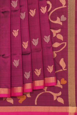 Image of Uppada Silk Purple Saree