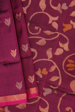 Image of Uppada Silk Purple Saree