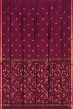 Image of Uppada Silk Purple Saree