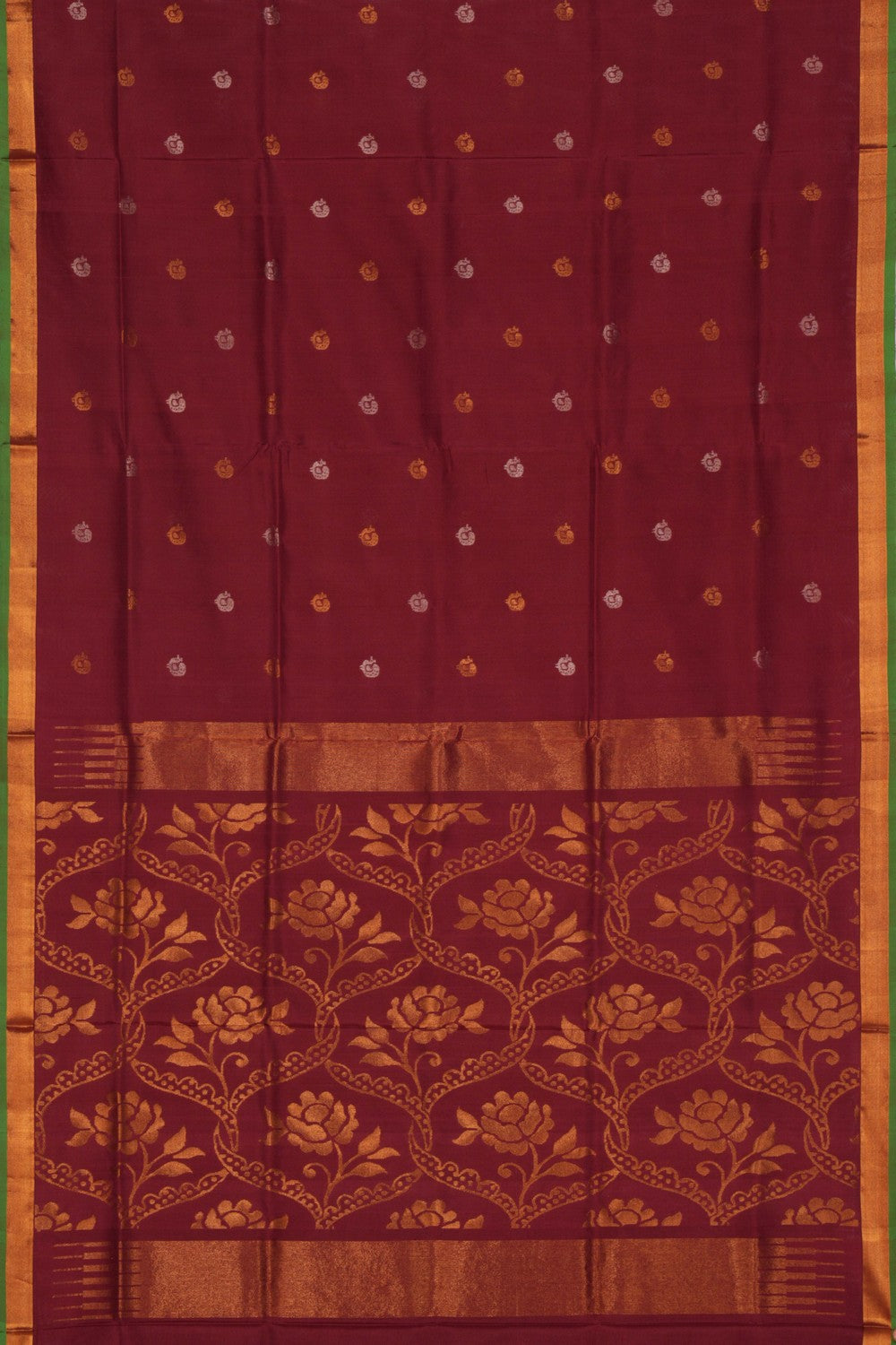 Uppada Silk Maroon Saree