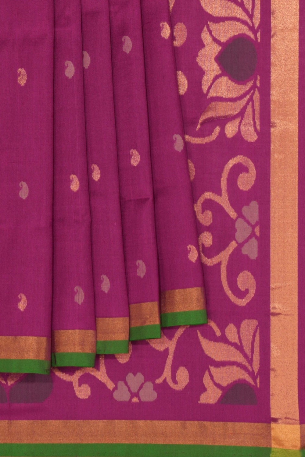 Image of Uppada Silk Purple Saree