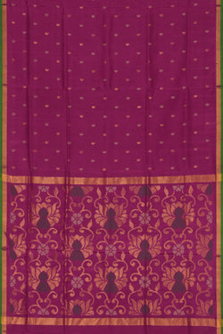 Image of Uppada Silk Purple Saree