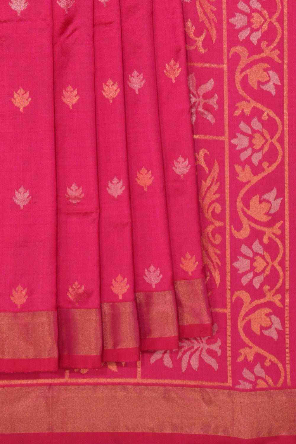 Uppada Silk Reddish Pink Saree