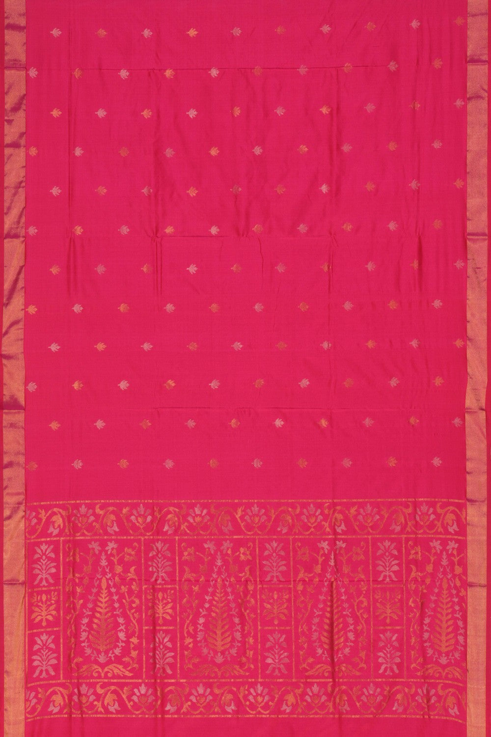 Uppada Silk Reddish Pink Saree