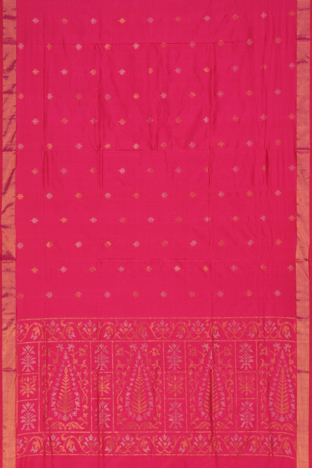 Image of Uppada Silk Reddish Pink Saree