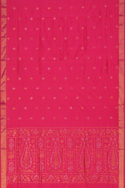 Image of Uppada Silk Reddish Pink Saree