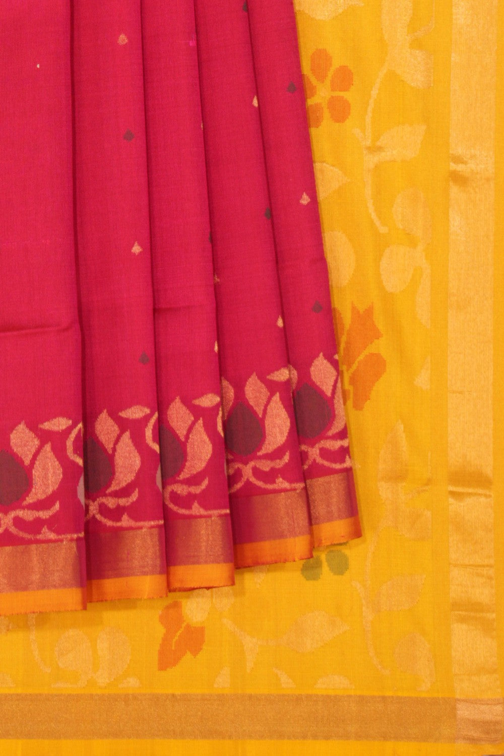 Uppada Silk Reddish Pink Saree