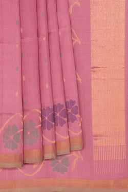 Image of Uppada Silk Pink Saree