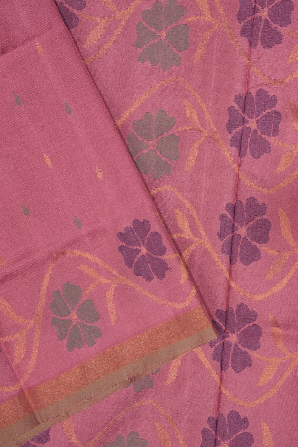 Uppada Silk Pink Saree