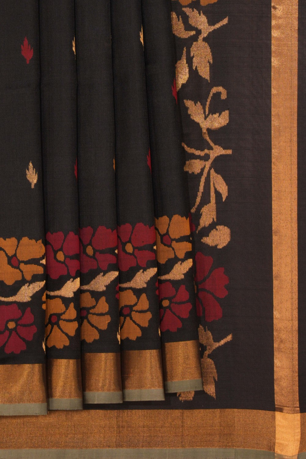 Uppada Silk Black Saree