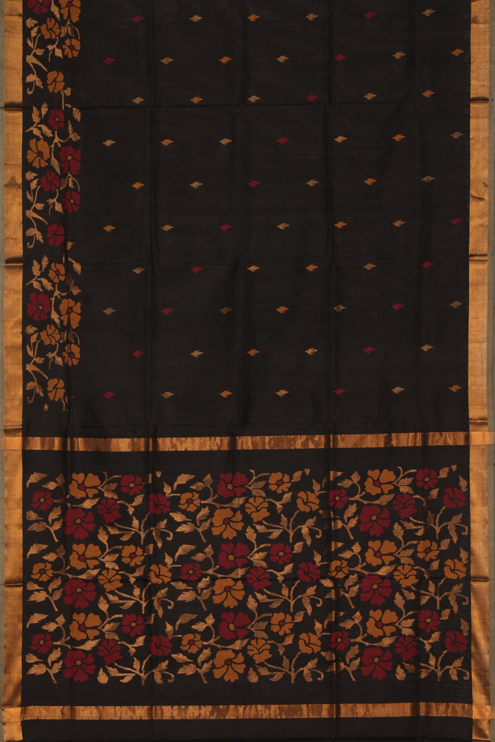 Uppada Silk Black Saree