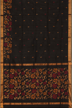 Image of Uppada Silk Black Saree