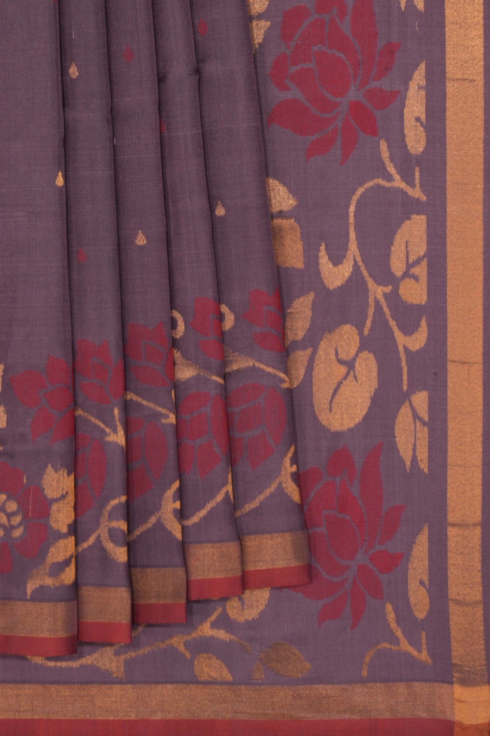 Uppada Silk Dull Violet Saree