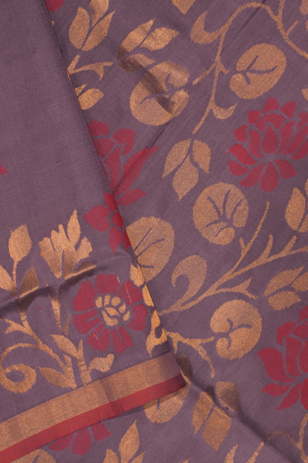 Uppada Silk Dull Violet Saree