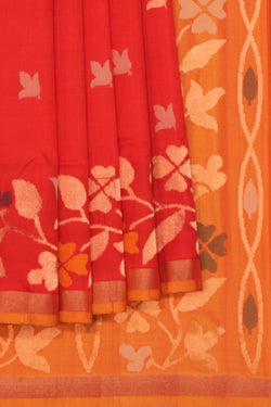 Image of Uppada Silk Red Saree