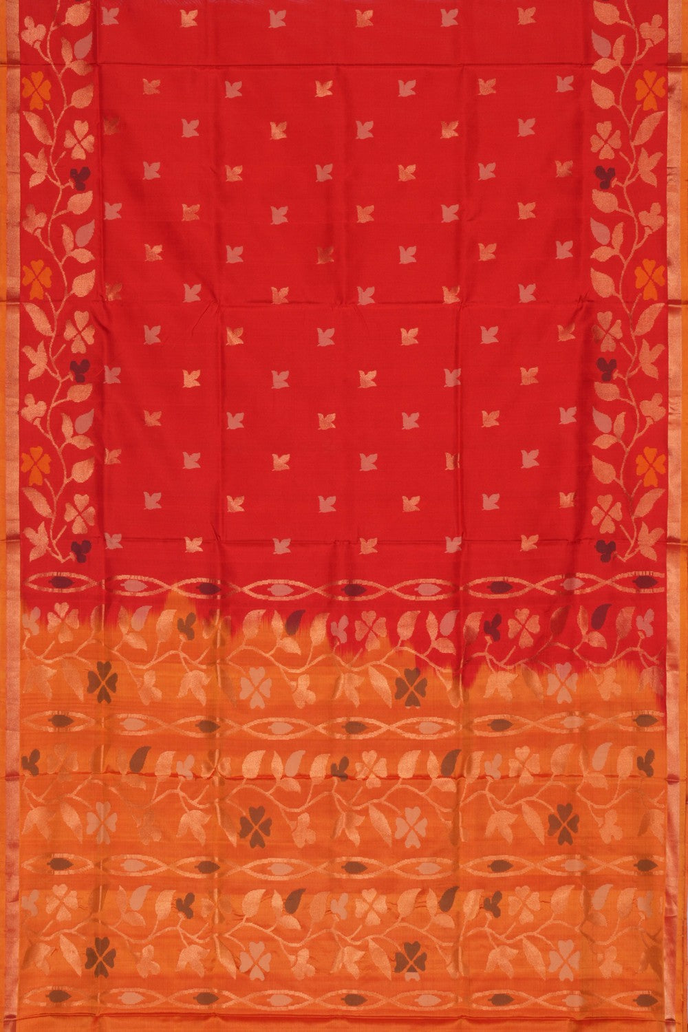 Image of Uppada Silk Red Saree
