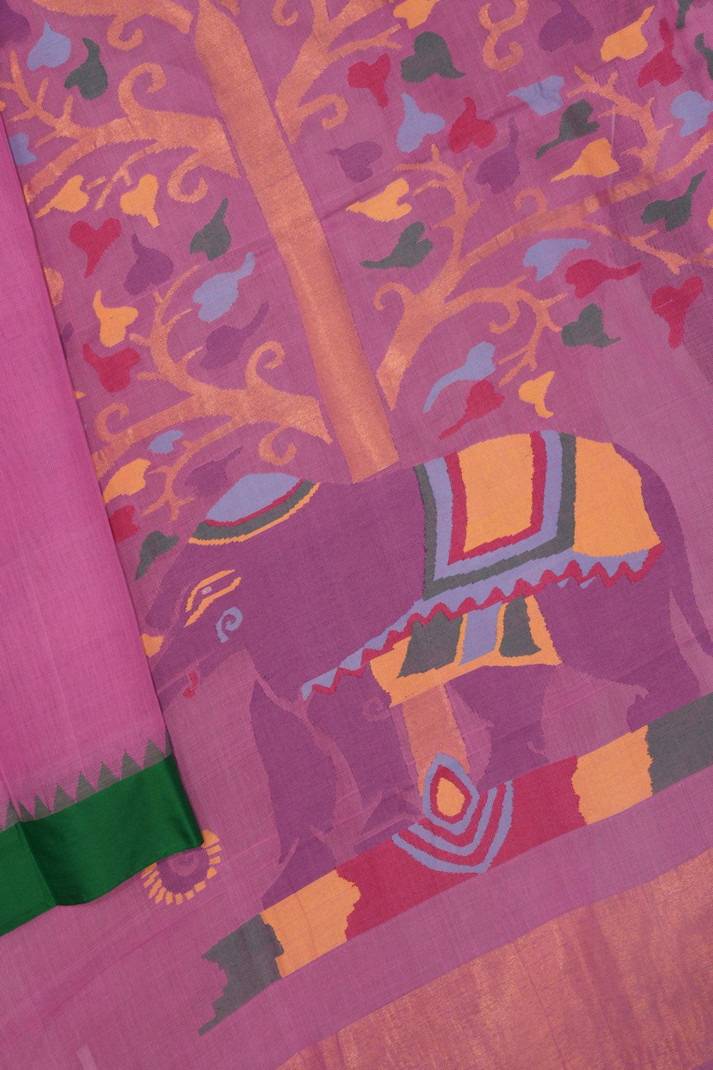 Uppada Cotton Pink Saree