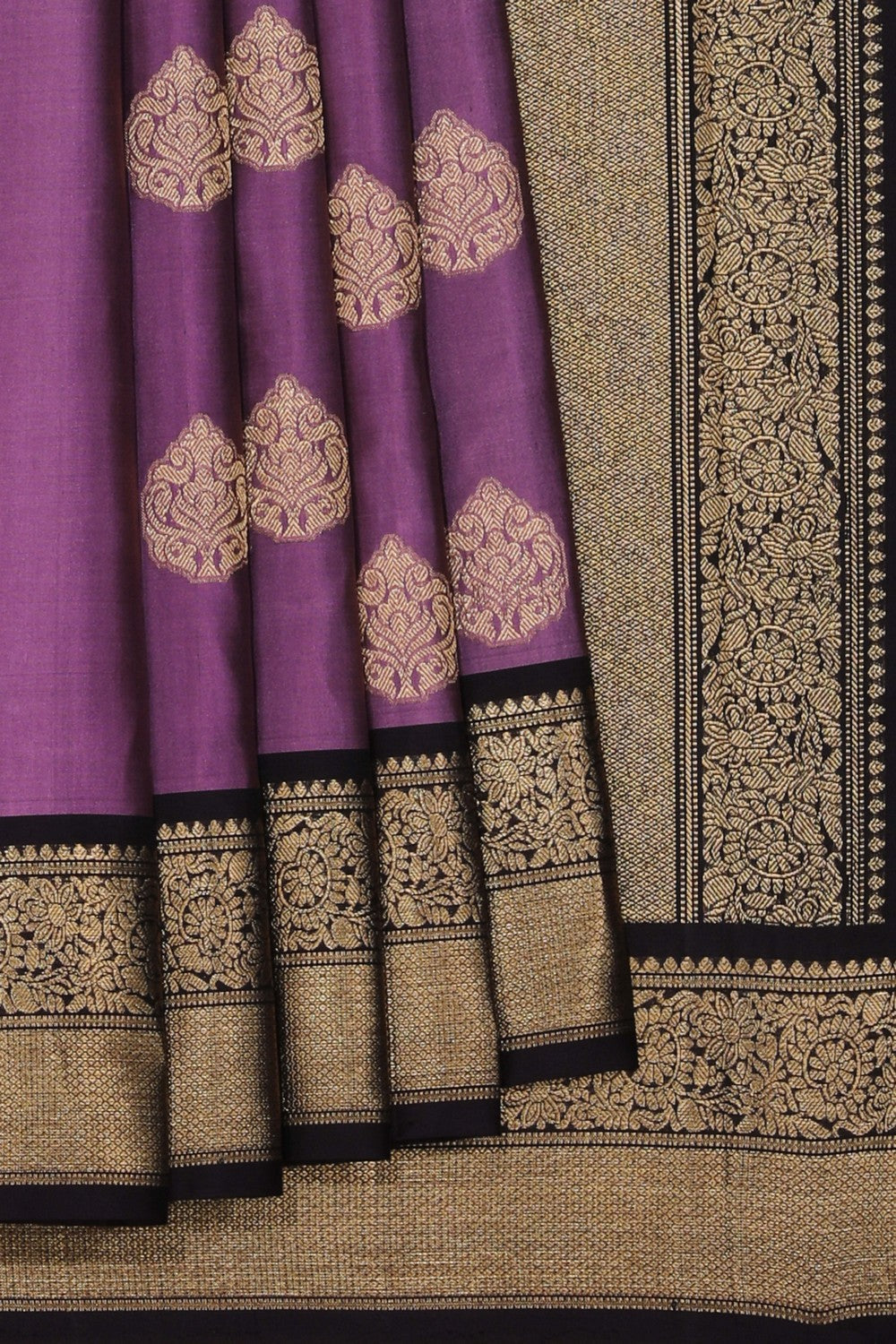 South Silk Purple Saree